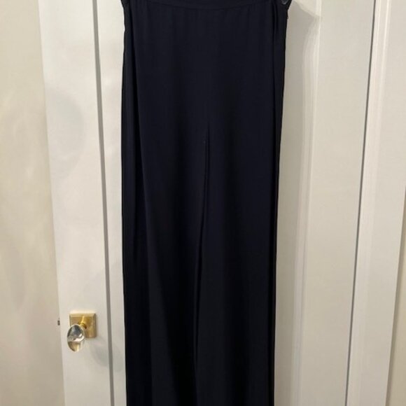 Ladies Vintage Gianfranco Ferre Navy Palazzo Pants - Italian size 44 - Picture 1 of 3